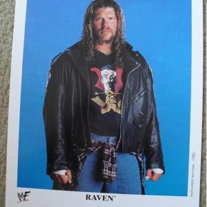 WWE WWF Wrestler Raven Press Photograph