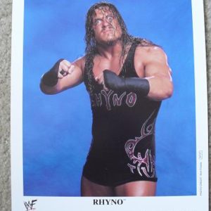WWE WWF Wrestler Rhyno Press Photograph