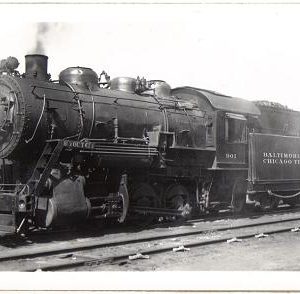 Vintage Baltimore & Ohio Train Photograph