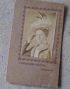 Early 1900s Small Photograph of Woman in Hat