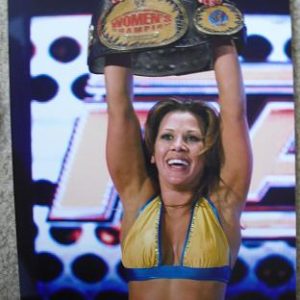 WWE WWF Womens Wrestling Champion Photograph