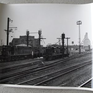 Vintage 8x10 Photograph PA Train in Train Yard