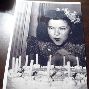 Shirley Temple Birthday Cake 8x10 Photograph