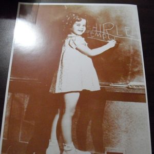 Shirley Temple at Chalkboard 8x10 Photograph