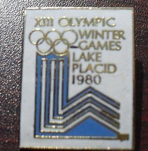 1980 Winter Games Lake Placid Pinback