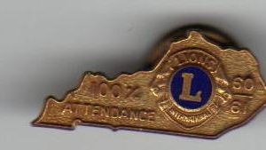 1906-61 Lions Club Attendance Award Pin