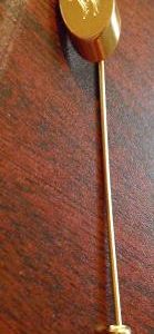 Gold Tone Monogram W Hair Pin