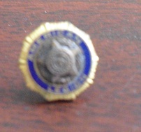 Vintage Gold Tone Metal American Legion Screwback