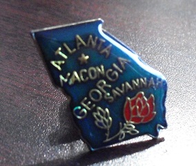Modern Georgia State Metal Pinback