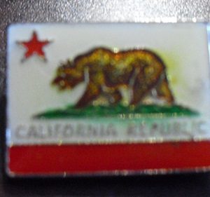 Vintage California Republic Pinback