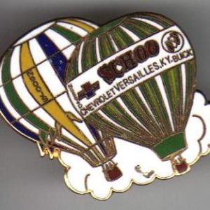 Schoo Chevrolet Hot Air Balloon Pinback