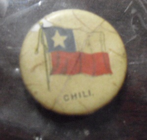 1890s Tin Tobacco Pinback - Chili