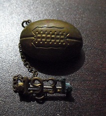 1931 Brass Football Pinback