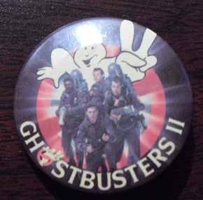 Vintage 1980s Ghostbusters II Movie Pinback