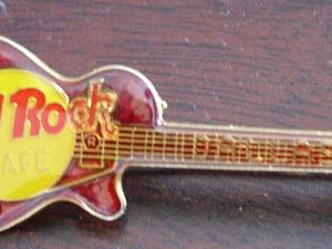 Modern Hard Rock Cafe Guitar Pinback