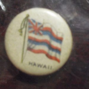 1890s Tin Tobacco Pinback - Hawaii