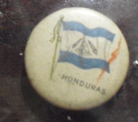 1890s Tin Tobacco Pinback - Honduras
