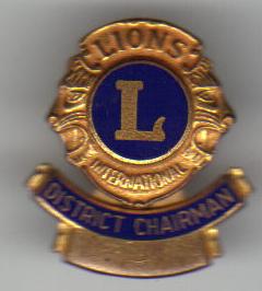 Vintage Lions Club District Chairman Pin