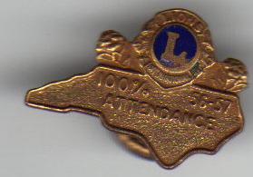 1956-57 Lions Club Award Pin NC