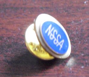 Vintage Gold Tone NSSA Pinback