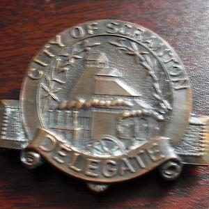 Antique Bronze Medal Scranton Delegate