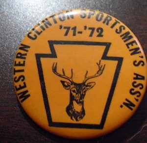 1971 72 Western Clinton Sportsmen's Assn Pinback