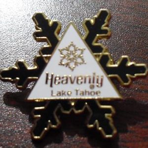 Modern Heavenly Lake Tahoe Pinback