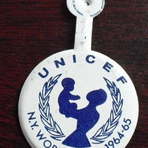 Unique UNICEF 1964-65 World's Fair Metal Clip