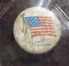 1890s Tin Tobacco Pinback - United states