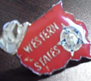 Modern Pinback Western States USA