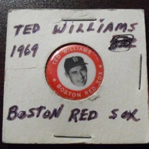 RARE 1969 Metal Pinback - Ted Williams NrMint+