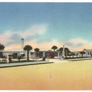 1950s Postcard Blue Ocean Motel and Restaurant