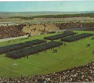 1976 Dated Postcard Air Force Cadets Standing