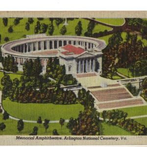 WWII Era Postcard Memorial Amphitheatre Virginia