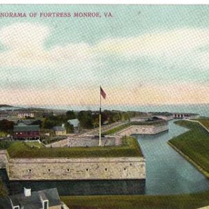 WWII Era Postcard Fortress Monroe Panorama