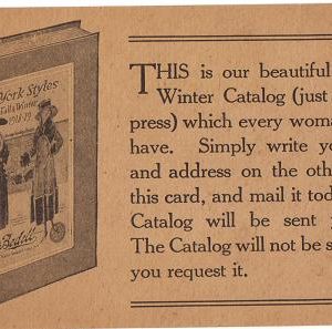 1918 Postcard New York Styles Catalog