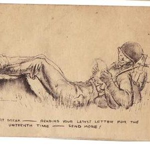 Vintage WWI Era Unused Soldier Postcard