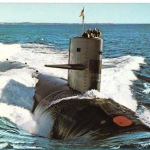 Vintage 1960s Era Postcard USS Cavalla Submarine