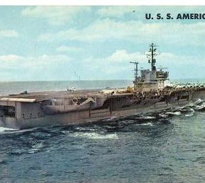 Vintage USS America Postcard