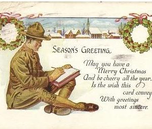 Early 1900s US Army Christmas Card