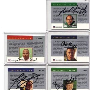 Lot of 5 1991 Proline Autographed Football Cards