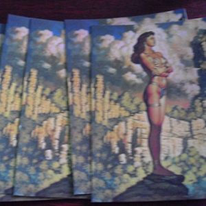 Lot of 4 1997 New American Pinup Women Promo Cards