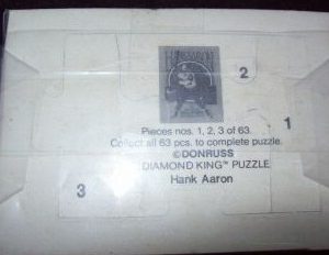 1986 Donruss Hank Aaron Puzzle Set