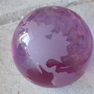 Unique Color changing Glass Globe Paperweight