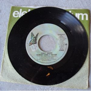1977 45 Record - Nobody Does it Better by Carly Simon