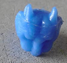 Vintage Blue Plastic Wolf Child's Ring