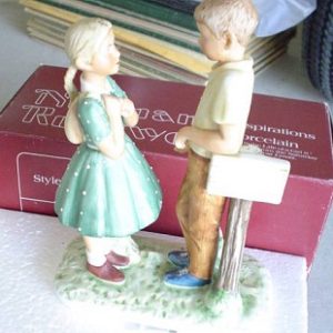 Gorham 1981 Norman Rockwell Figurine Day in Life Girl MIB