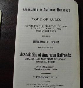 1963 American Railroads Code of Rules Booklet