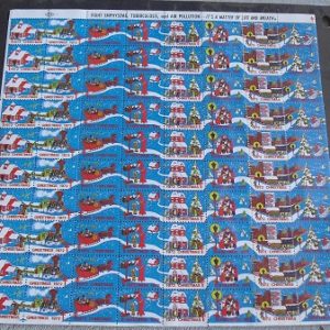 Full Sheet of 1972 Christmas Seals