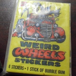 1980 Topps Weird Wheels Sticker Set